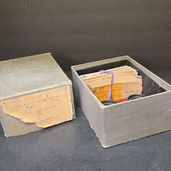 Vtg 1930s Stereoview KEYSTONE Junior Stereograph , 100+ Photo Cards (Set2) - Picture 12 of 12
